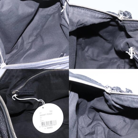 Chloe Mr Paddington Hand Bag Leather Black Silver Auth 113730V - Picture 15 of 15